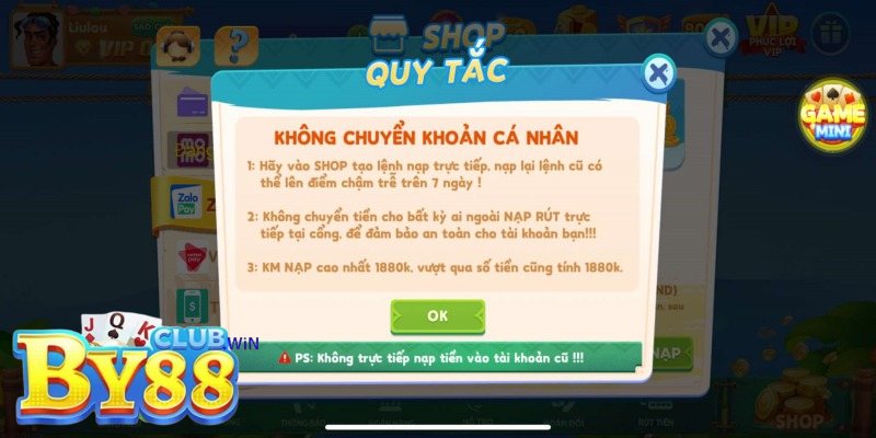 Hướng Dẫn Nạp Tiền By88